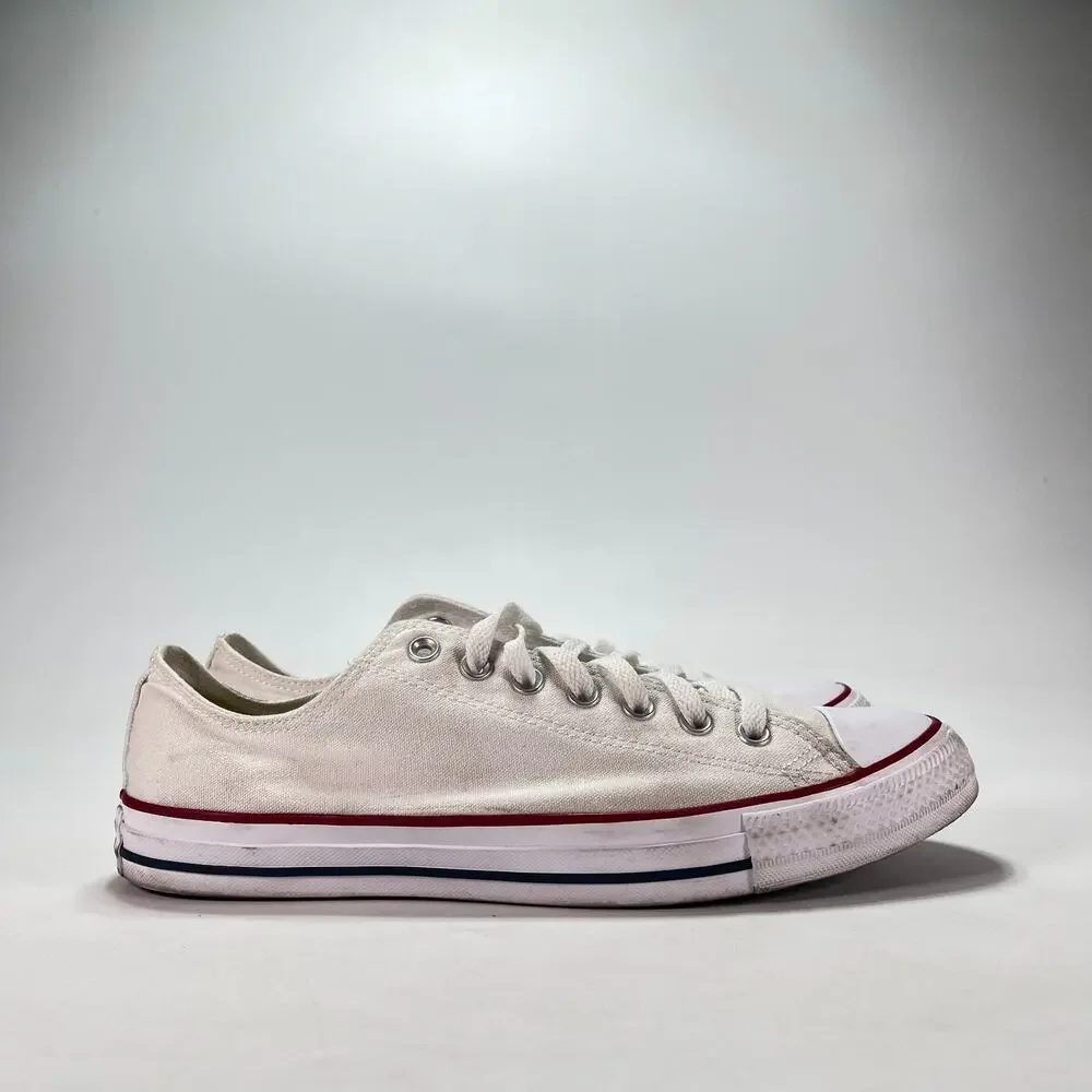 Converse Chuck Taylor All Star Classic White Low Top Sneakers M7652 Mens Size 10